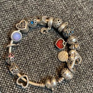 PANDORA charm bracelet forever love